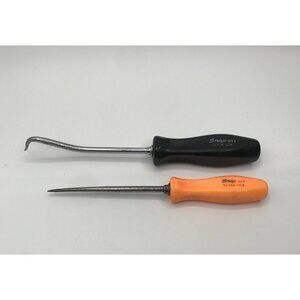 Snap-on Tools A173 Radiator Hose Pick & 5ASAA Handle Scratch Awl‎ Black Orange
